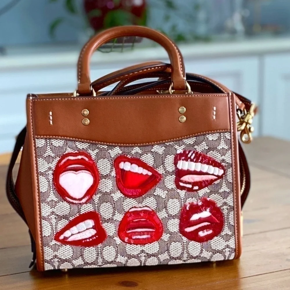 Coach X Tom Wesselmann Rogue 25 In Signature Textile Jacquard NWT